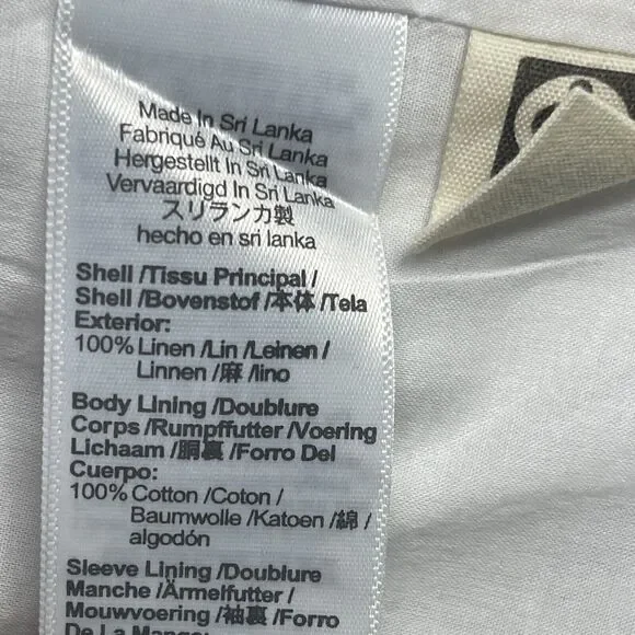 MADEWELL The Larsen Blazer Women Size XS 100% Linen White - Picture 11 of 16